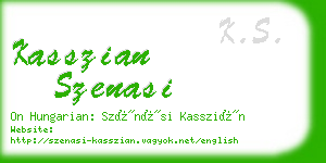 kasszian szenasi business card